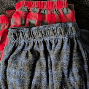 Red and Blue Plaid Pajama Pants